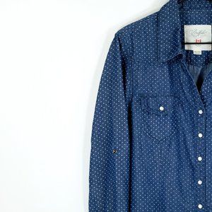 BUFFALO DAVID BITTON Polka Dot Trixie Shirt Sz XL
